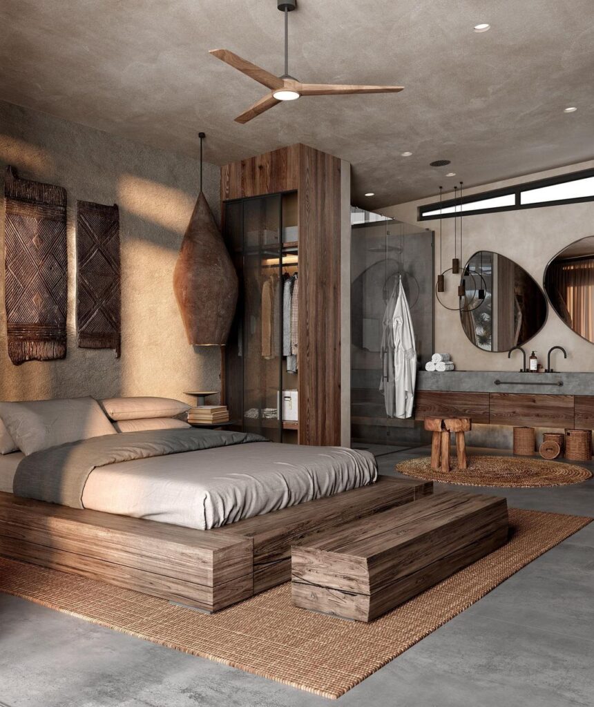 brown wood furniture for bedroom