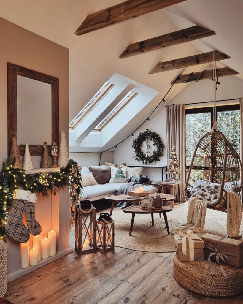 cozy christmas living room