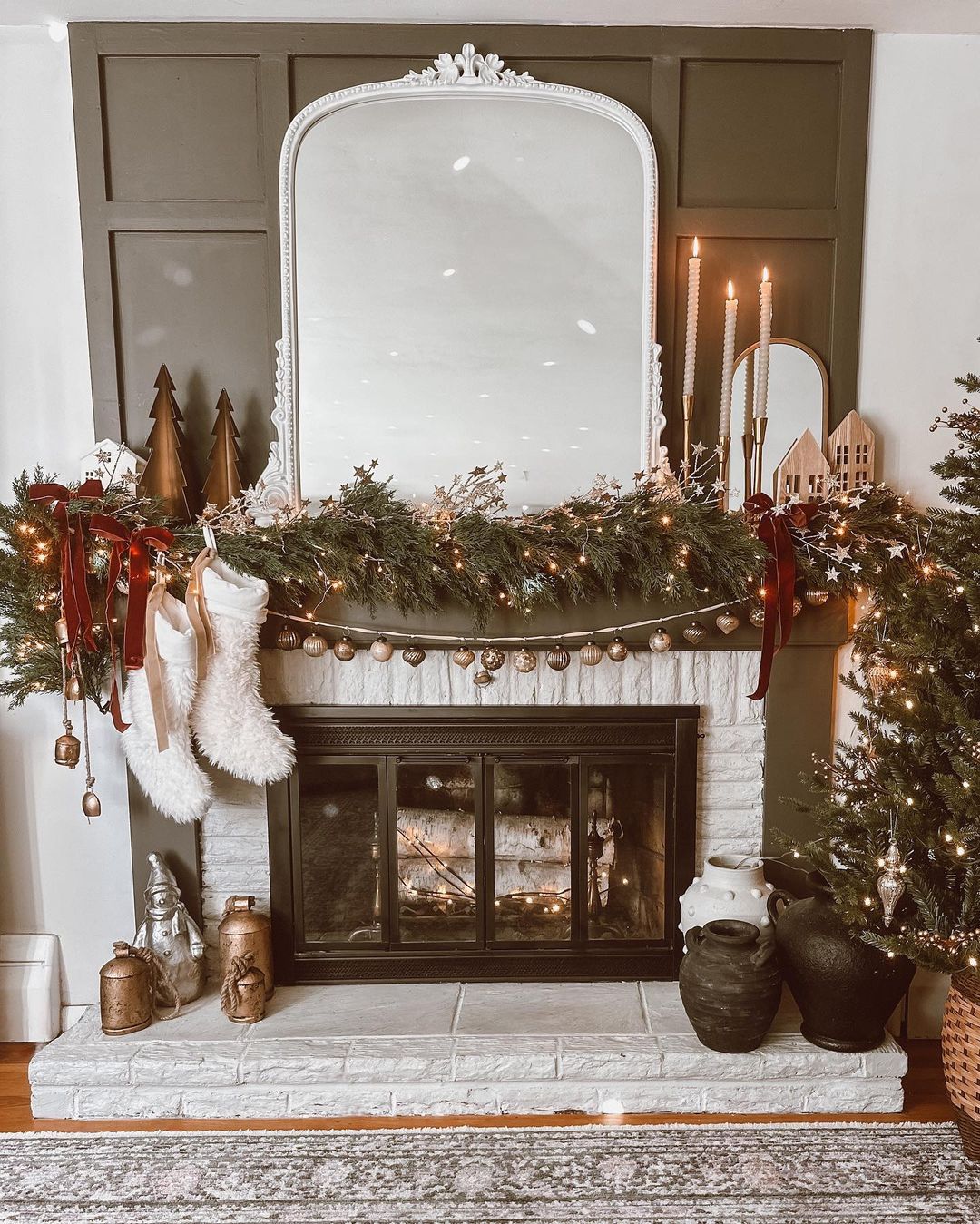 Christmas Mantel Decor Ideas: Elevate Your Holiday Spirit - HouzEdit